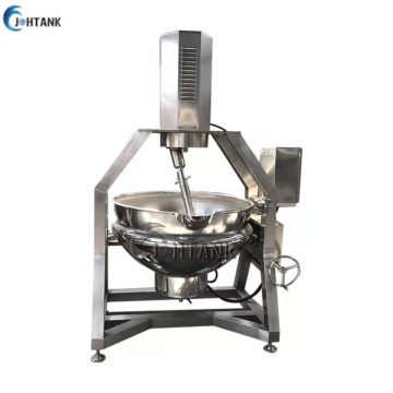 Electric Stainless Steel Heated Jacket Cooking Kettle with Mixing Pot