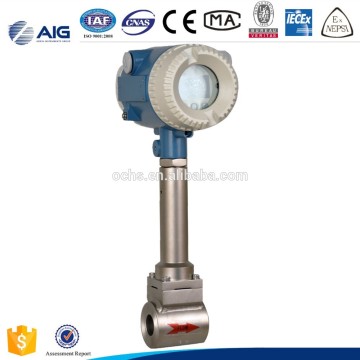 1% accuracy SS304 Wafer connection vortex flow meter for steam