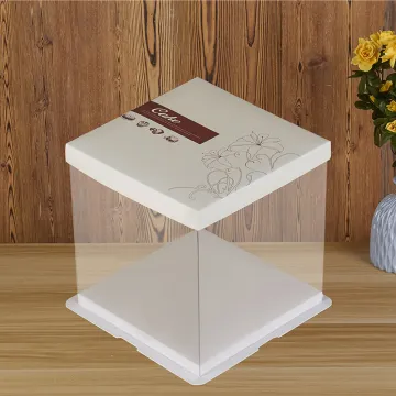 Clear window cake box