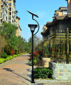 Solar Energy Integrated Square Garden LED-straatlantaarn