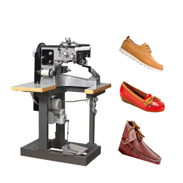 Upper and Sole Opposite Stitching Moccasin Shoe Sewing Machine