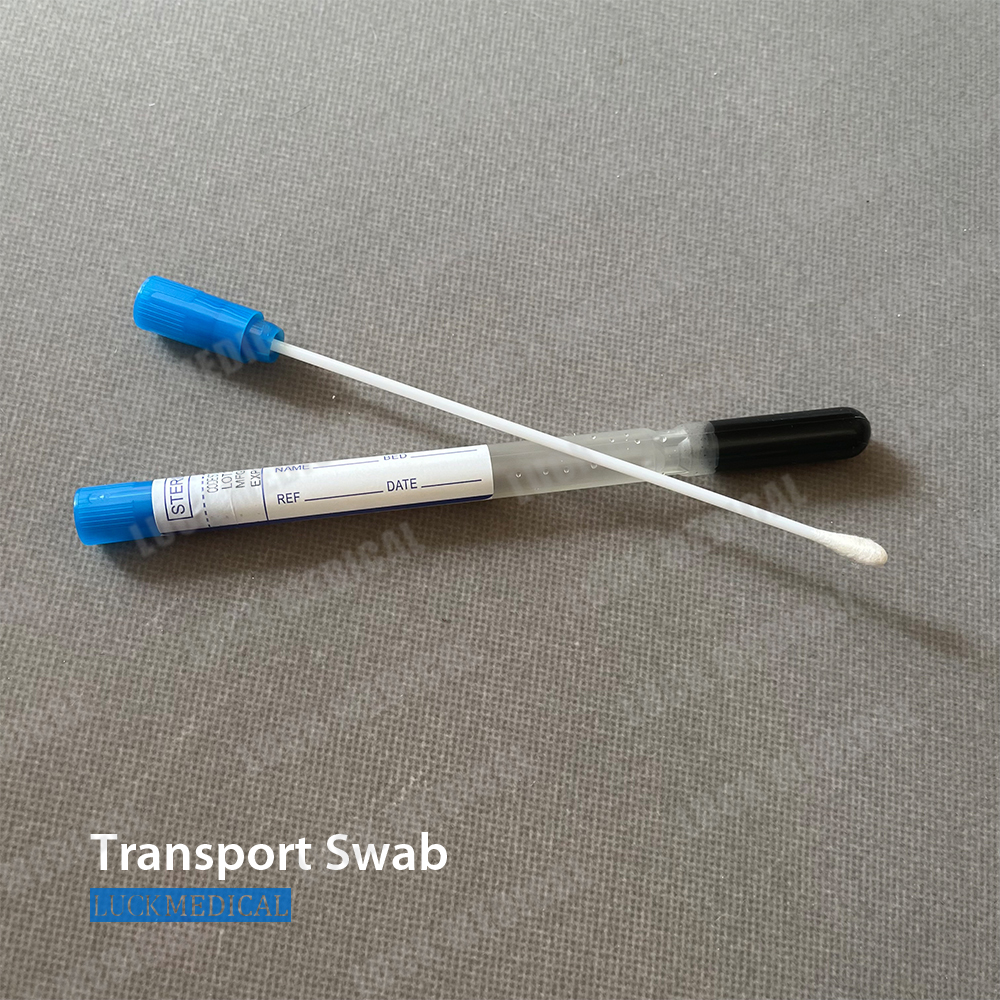 Пластиковый транспортный мазок с трубкой с вискозой наконечником