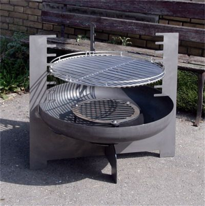 Corten Steel Charcoal BBQ Outdoor Grill