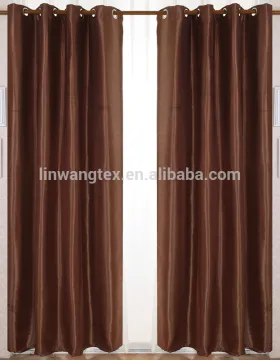 100% polyester cation slub blackout oriental curtain fabric