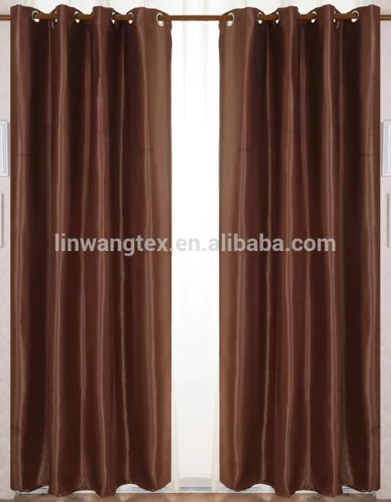 100% polyester cation slub blackout oriental curtain fabric