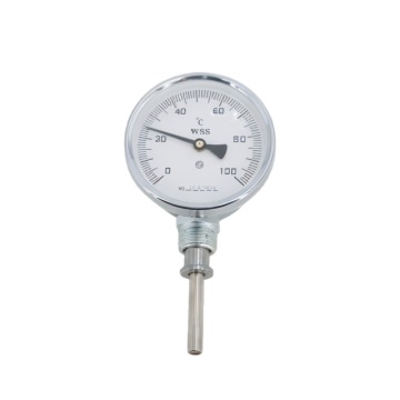 Thermometer Air Panas Glosok Jenis Universal Bimetal Boiler Thermometer 1/2 '' dengan Thermowell Tapered
