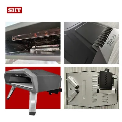 Home Use Bake Oven Pizza Stainless Steel Tabletop Pizza Oven Portable