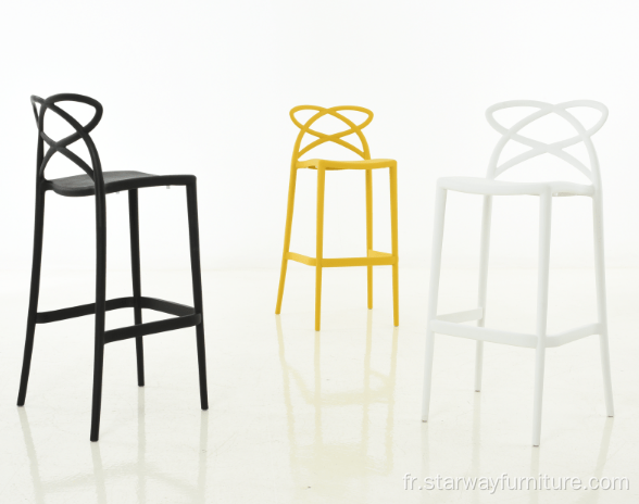 Meubles en gros empilables en plastique High Barstool