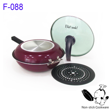 Non-stick double sided fry pan
