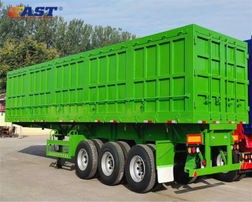 High Fence 80 Ton Side Dump Semi Trailer - 50CBM 3 Axle EAST Dump Truck Trailer