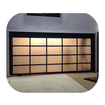 Modern Glass Garage Doors: Panoramic Clear and Aluminum Toughened Options with Remote Control