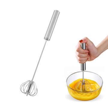 Stainless Steel Semi-Automatic Hand Push Mixer Cream Whipper Egg Beater