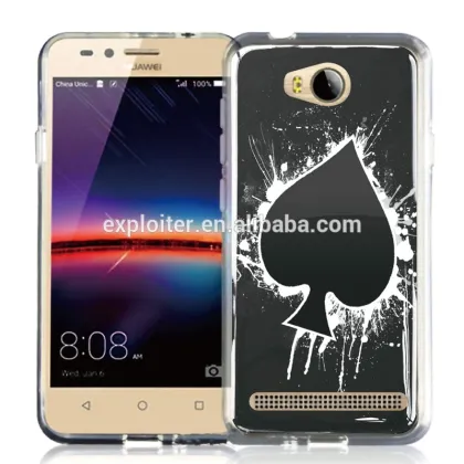 Ultra slim soft plastic epoxy cell phone cover for huawei y3ii