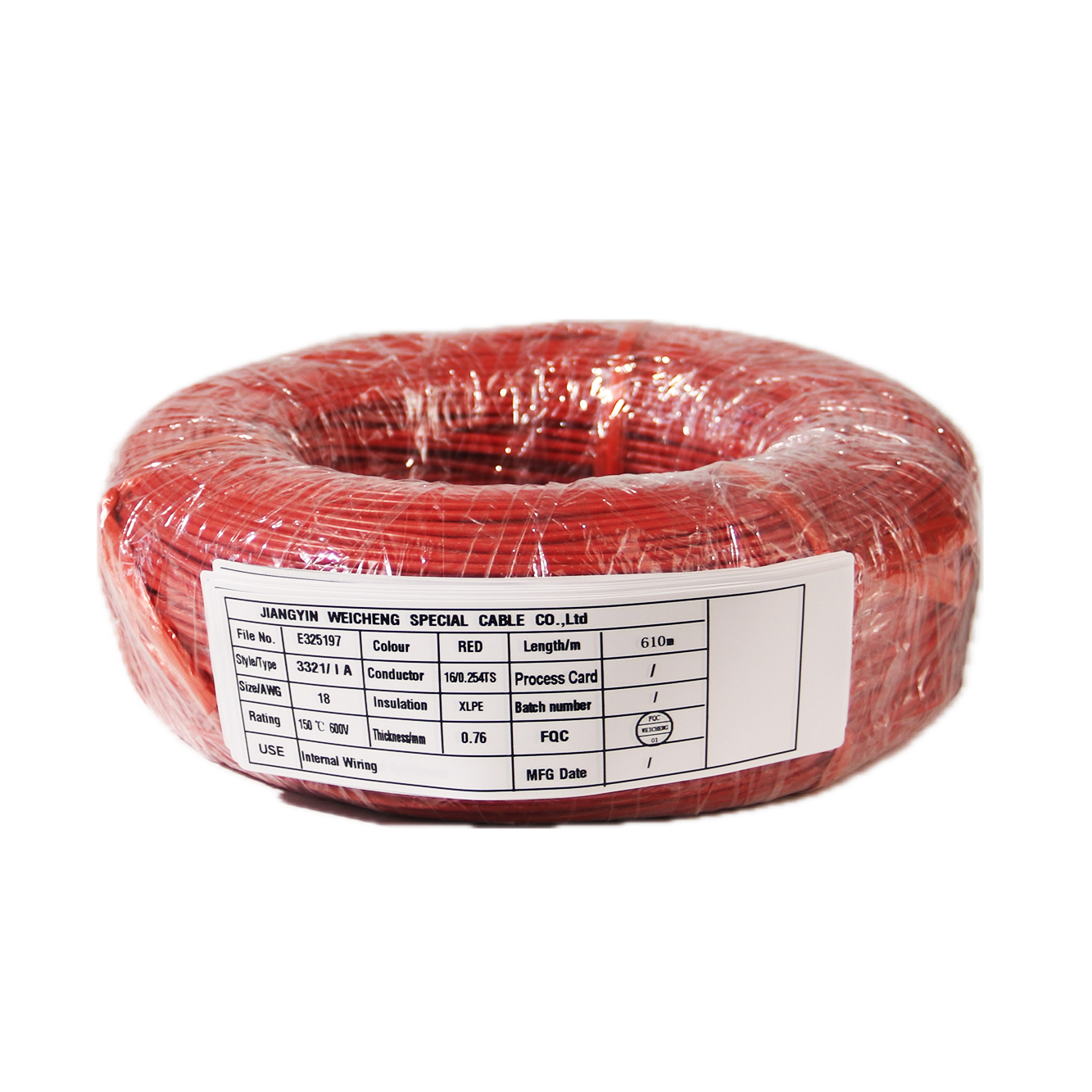 High-temperature electronic wires UL3321 18AWG