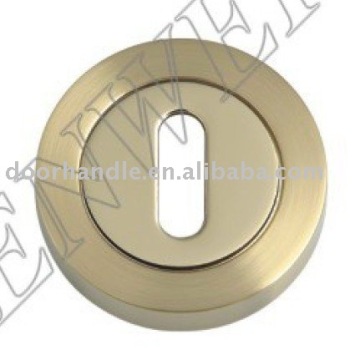 brass door lock escutcheon