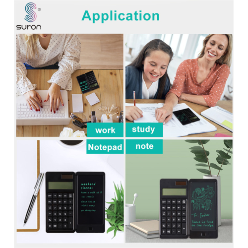Suron Calculators with Repeated Writing Tablet