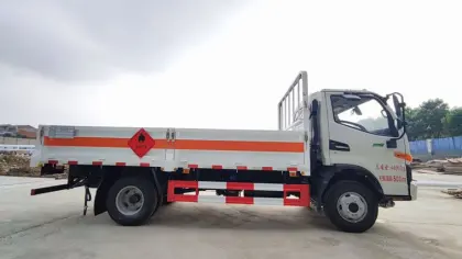 5 tons fence cargo lorry gas cylinder carrier