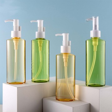 Logo personnalisé Makeup Makeup Remover Pump Pump Bottle - 150 ml d'usine Stock Pet Plastic Cosmetic Botles