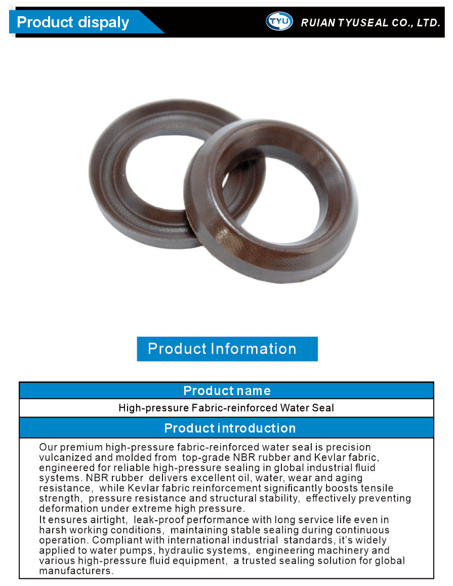 Cloth inserted oil seal nitrile