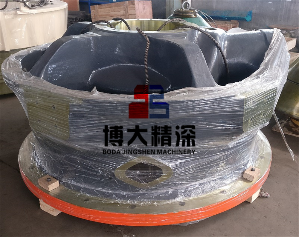 GP200S OEM High Manganese Mining Cone Crusher 오목한 예비 마모 부품