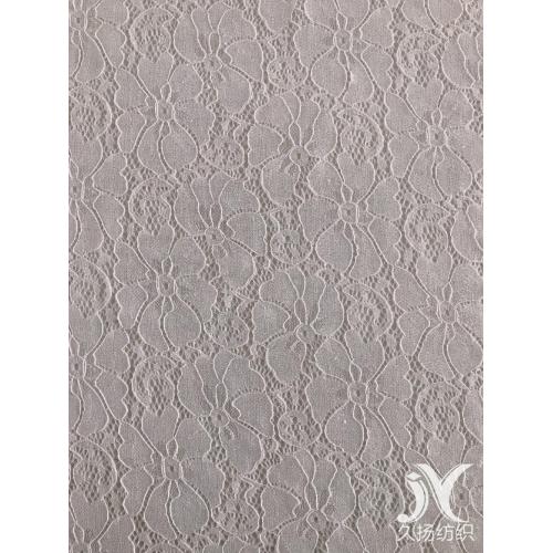 Witte Spandex Poly Lace