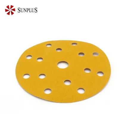 Gold Latex Paper 6 Inch Car Paint Sandpaper