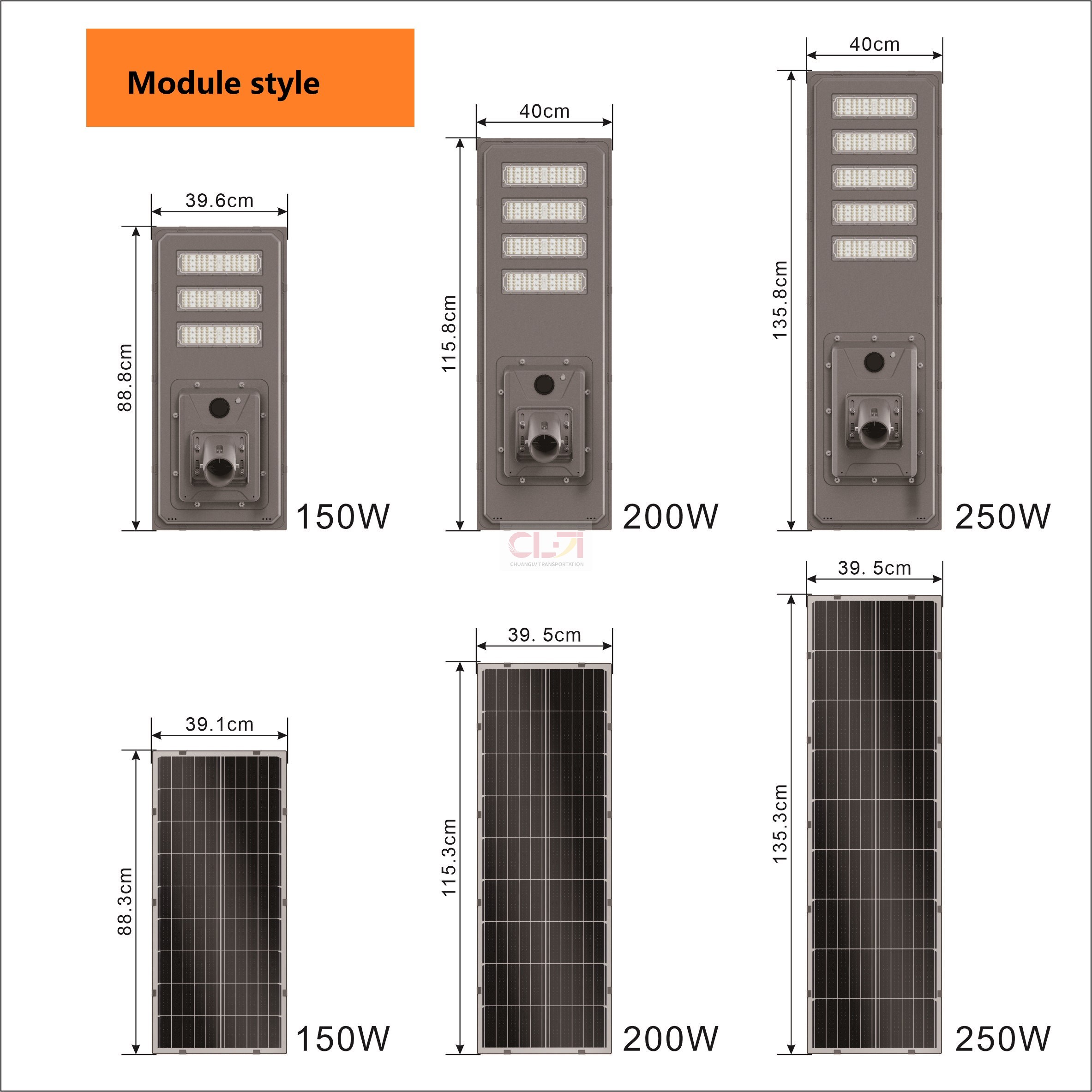 High-Efficiency All In One Solar Street Light