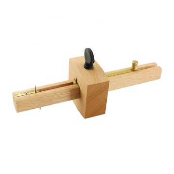 Ebony Woodworking Markise Gauge with Brass Screw, 6.4 Inches