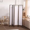 Living room wooden screen 4-leaf folding room divider