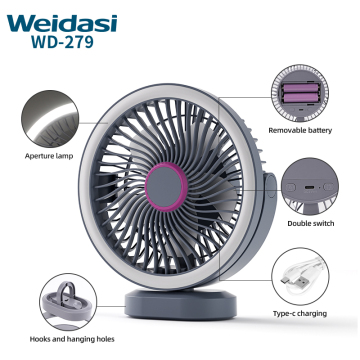 USB Rechargeable Mini Table Fan - 3000mAh Portable Desktop Fan