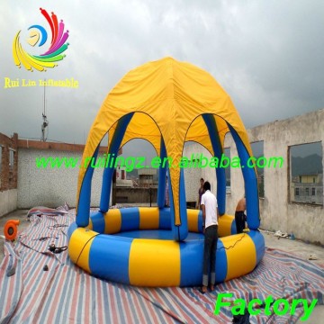 Ruilin hot selling inflatable swimming pool with tent for kids and adult
