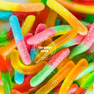 OEM/ODM Wholesale Halal Sour Worms Candy