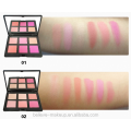 Paleta de blush de 6 cores