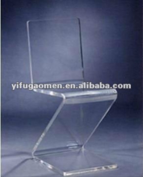Z-Shape Acrylic Chair, Acrylic living room chair, Furniture