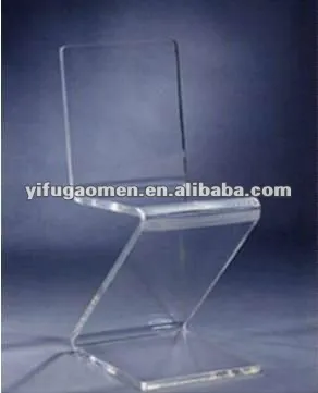 Z-Shape Acrylic Chair, Acrylic living room chair, Furniture