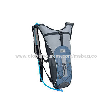 Compact Hydration Pack, made of 600D polyester + 420D, back strap easy to carry