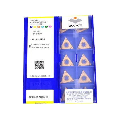 Authentic ZCC CT NC Turning Insert YBC251 Yellow Steel Parts