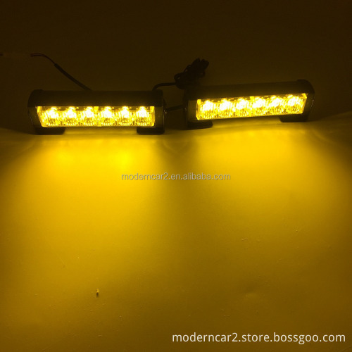 12V/24V Car Truck Front Grille LED Strobe Warning Light Bar