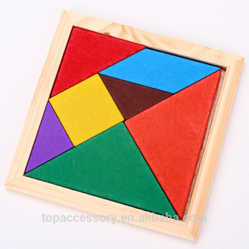 TTY6901-7 Baby Wooden Educational Toys Children Creative Learning Shapes Wood 7-pieces Puzzles