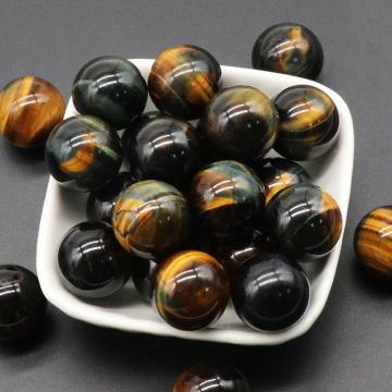 18MM Tiger Eye Chakra Spheres Stress Relief Home Decoration