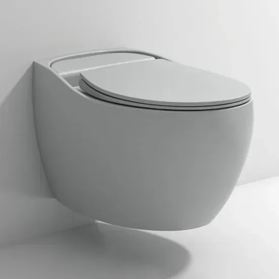 Colorful Ceramic Wall-Hung Toilet Egg Shape