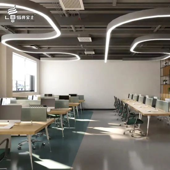 Industrial Style Aluminum Linear Light Pendant LED Lamp