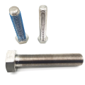 Fastener DIN933 SS304 / 316 สายฟ้า Hex แบบเกลียวเต็ม