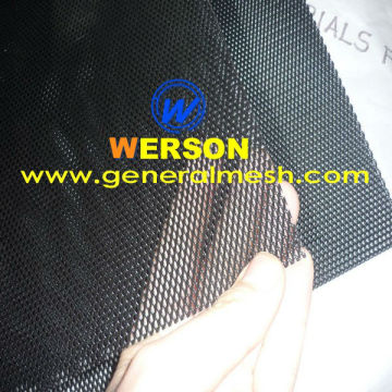 black powder coated Aluminium DVA window mesh