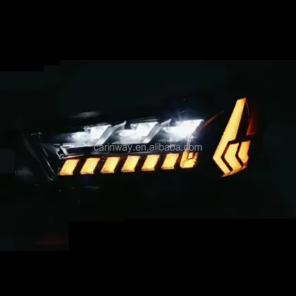 Revo Headlight: Modified LED 3 Lens Front Head Lamp for Toyota Hilux Revo Rocco 2021