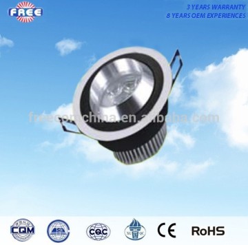 3w LED ceiling light accessory parts aluminum alloy round unility,used for shopping mall,supermarket,hotel,high-grade household