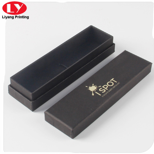 Caja de cartón negro rígido para joyas