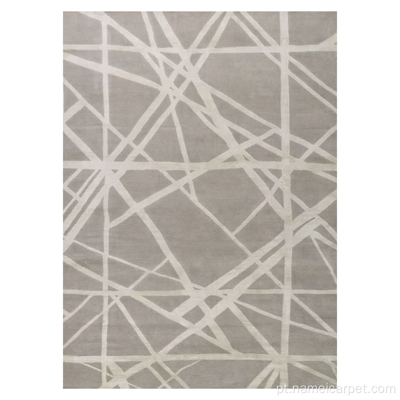 Tapetes de carpete modernos com mão -de -lã