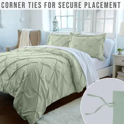 Acqua Pleated Pintuck Sheet Set