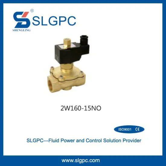 24V Brass normally open liquid solenoid valve 2W160-15NO